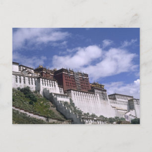 Carte Postale Palais du Potala sur la montagne la demeure du Dal