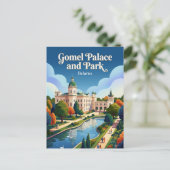 Carte Postale Palais et parc de Gomel Biélorussie (Debout devant)