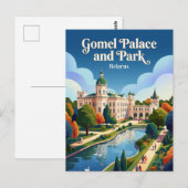 Carte Postale Palais et parc de Gomel Biélorussie (Devant / Derrière)