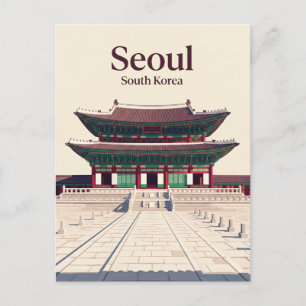 Carte Postale Palais Gyeongbokgung Corée du Sud
