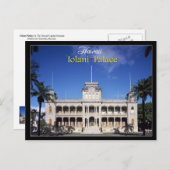 Carte Postale Palais Iolani à Honolulu, Hawaii (Devant / Derrière)
