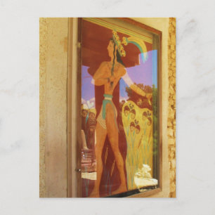 Carte Postale Palais minoen de Knossos PEINTURE FRESCO