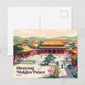 Carte Postale Palais Mukden de Shenyang Chine (Devant / Derrière)