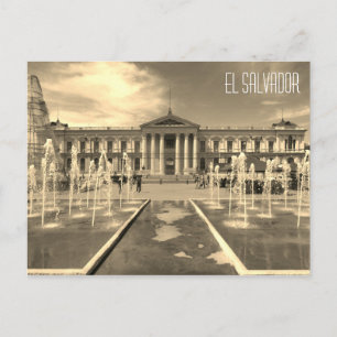 Carte Postale palais national de san salvador sépia