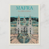 Carte Postale Palais national Mafra, Grandeur architecturale (Devant)