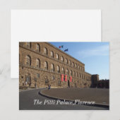 Carte Postale Palais Pitti, Florence (Devant / Derrière)
