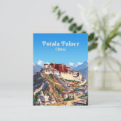 Carte Postale Palais Potala Chine (Debout devant)