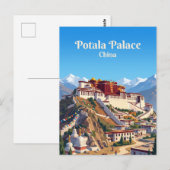 Carte Postale Palais Potala Chine (Devant / Derrière)