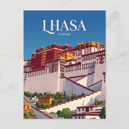 Carte Postale Palais Potala Chine (Devant)