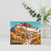 Carte Postale Palais Potala Chine (Debout devant)