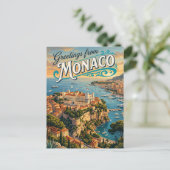 Carte Postale Palais Princier de Monaco Monaco (Debout devant)