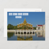Carte Postale Palais royal de Bang Pa-In en Thaïlande (Devant / Derrière)