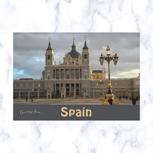 Carte Postale Palais Royal de Madrid à Madrid Espagne