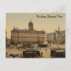 Carte Postale Palais Royal et nouvelle église, Amsterdam, Pays-B