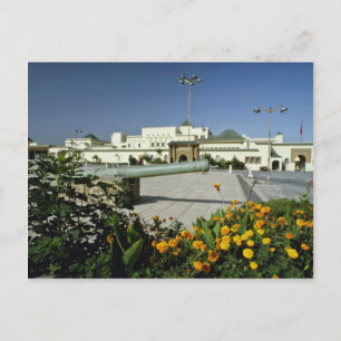 Carte Postale palais royal jaune, Rabat, capitale du Maroc flo