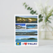 Carte Postale Palaos - I Love - (Debout devant)