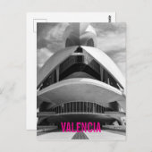 Carte Postale Palau de les Arts Reina Sofia, Valence (Devant / Derrière)