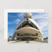 Carte Postale Palau de les Arts Reina Sofia, Valence (Devant / Derrière)