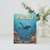 Carte Postale Palau Plongée Plongée Travel (Debout devant)