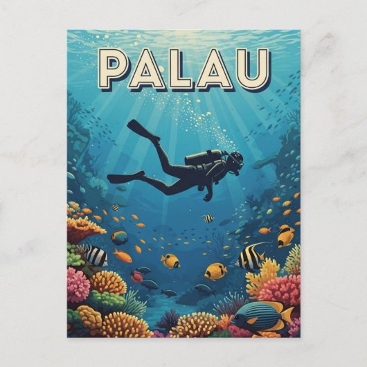 Carte Postale Palau Plongée Plongée Travel (Devant)