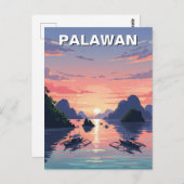 Carte Postale Palawan Philippines Travel (Devant / Derrière)