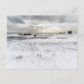 Carte Postale Pale foamy ocean seascape, Iceland (Devant)