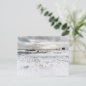 Carte Postale Pale foamy ocean seascape, Iceland (Debout devant)