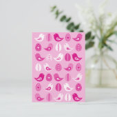 Carte postale pâle rose (Debout devant)