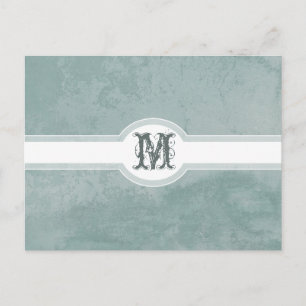 Carte Postale Pale Vintage Aqua Grunge Effet Old Italian Wall