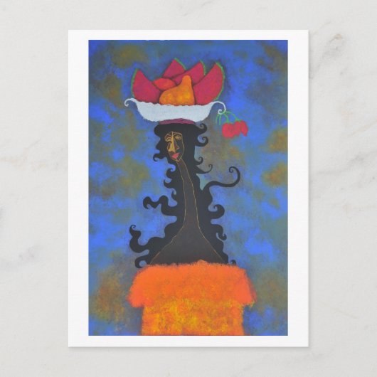 Carte postale Palenquera y rosas (Devant)