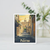Carte Postale Palerme Italie Vintage voyage d'art (Debout devant)