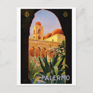 Carte Postale Palermo, Sicile, Italie, voyage vintage