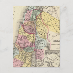 Carte Postale Palestine avec Arabie Petraea