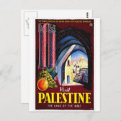 Carte Postale Palestine, Jérusalem / Vintage voyage (Devant / Derrière)