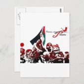 CARTE POSTALE PALESTINE LIBRE (Devant / Derrière)