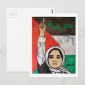 Carte Postale Palestine libre - Viva Palestina (Devant / Derrière)