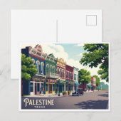 Carte Postale Palestine Texas (Devant / Derrière)