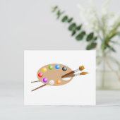 Carte Postale Palette Artiste (Debout devant)