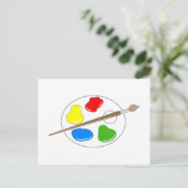 Carte Postale Palette Artiste (Debout devant)