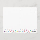 Carte Postale Palette d'aquarelle pour fête d'anniversaire Paint (Dos)