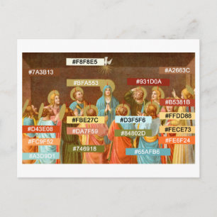 Carte Postale Palette de couleurs pour la Pentecôte (SB 01) Cart