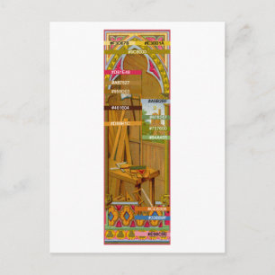 Carte Postale Palette de couleurs pour l'atelier de Saint-Joseph