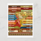 Carte Postale Palette de couleurs pour St. Cecilia de Rome (SNV (Devant)