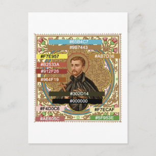 Carte Postale Palette de couleurs pour St. Pierre Claver (BK 058