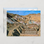 Carte Postale Palette de l'artiste (Devant / Derrière)