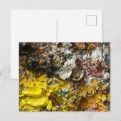 Carte Postale Palette de l'artiste #1 (Devant / Derrière)