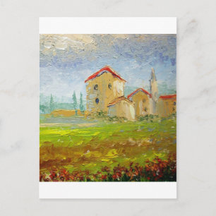 Carte Postale Palette du Village Toscane
