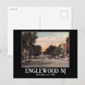 Carte Postale Palisades Ave, Englewood, NJ Vintage (Devant / Derrière)