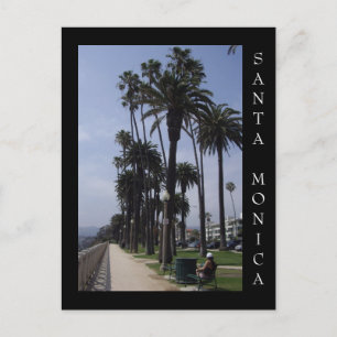 Carte Postale Palisades Park Père Noël Monica Californie