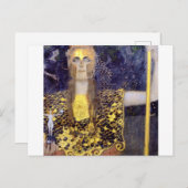 Carte Postale Pallas Athena, Gustav Klimt (Devant / Derrière)